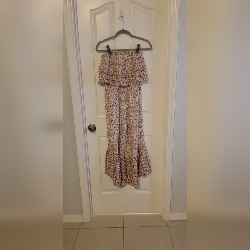 Japna Smocked Floral Romper Medium